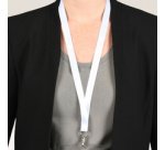 Tour de cou, en rPET, 440 x 15 mm, jaune