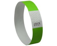 Bracelet avery papier indechirable matiere tyvek    largeur 19mm coloris vert     fluo 500 unites