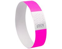 Bracelet imprimable, 256 x 19 mm, rose fluo