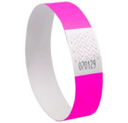 Printable bracelet, 256 x 19 mm, neon pink