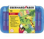 Craie de cire triangulaire COLORI, étui de 10