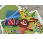 Craie de cire triangulaire COLORI, étui de 10