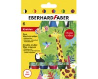 Craie de cire double COLORI, étui de 6