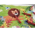 Craie de cire COLORI, boîte en bois de 100