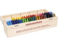 Craie de cire COLORI, boîte en bois de 100
