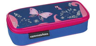 Trousse Papillon, rose/bleu