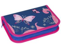 Étui scolaire Papillon, 32 pièces