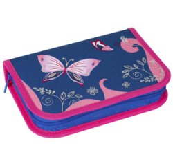 Étui scolaire Papillon, 32 pièces