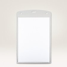 Pochette badge XL, 105 x 148 mm, transparent