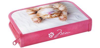 Étui scolaire Chaton, 42 pièces