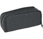 Trousse, 3 compartiments, anthracite/noir