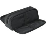 Trousse, 3 compartiments, anthracite/noir