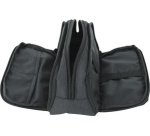 Trousse, 3 compartiments, anthracite/noir