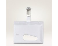 Porte-carte avec clip, 54 x 90 mm, transparent