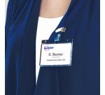 Porte-carte avec clip, 54 x 85 mm, transparent