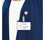 Porte-carte avec clip, 54 x 85 mm, transparent