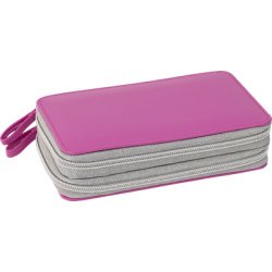 Schooletui met dubbele klep, 30 stuks, roze