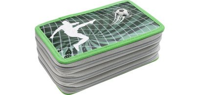 Étui scolaire triple rabat Football