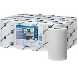 TORK Reflex Rouleau nettoyant multi-usage, 120,1 m, blanc