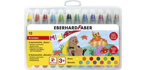 Craie gel Basic & Metallic, étui de 12