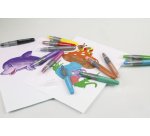 Craie gel Basic & Metallic, étui de 12