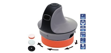 Gratte-givre/polisseuse électrique sans fil, 3,6 volts