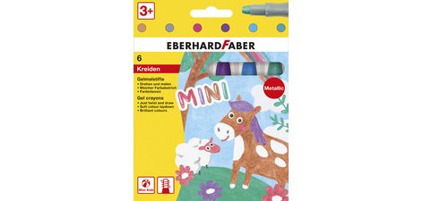 Craie gel Metallic, étui en carton de 6