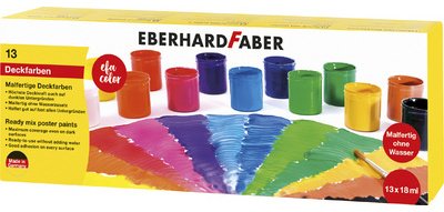 Gouache prête à l'emploi EFA Color, set de 13