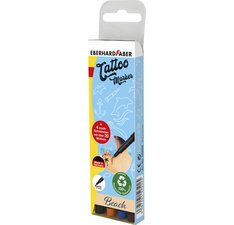 Kit crayon de tatouage Beach, carton de 4