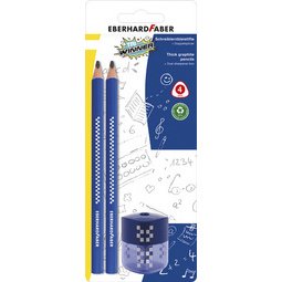 Kit crayon de papier TRI WINNER, 2B, bleu