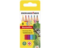 Crayon de couleur COLORI, court, étui de 6
