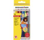 Crayon de couleur COLORI DUO, étui de 12