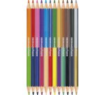 Crayon de couleur COLORI DUO, étui de 12