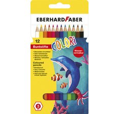 Crayon de couleur COLORI, étui carton de 12