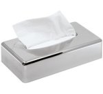 Distributeur de mouchoirs en papier KIM, chromé, argent