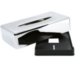 Distributeur de mouchoirs en papier KIM, chromé, argent