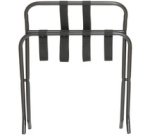 Porte-bagages MARY II, avec dos, chromé, argent