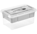 Boîte de rangement 'henri', 16 litres, nordic grey