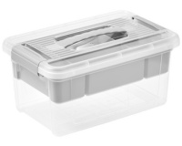 Boîte de rangement 'henri', 5 litres, nordic grey