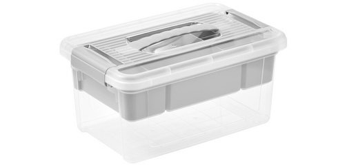 Boîte de rangement 'henri', 16 litres, nordic grey