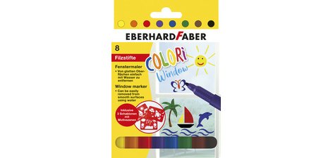 Marqueur pour vitre, étui carton de 8