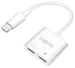 Câble adaptateur USB-C - 2x USB-C, 150 mm, blanc