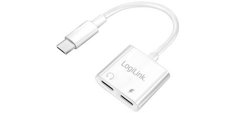 Câble adaptateur USB-C - 2x USB-C, 150 mm, blanc