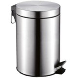 Poubelle cosmétique à pédale MELINDA, 3 litres, inox