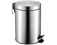 Poubelle cosmétique à pédale MELINDA, 3 litres, inox