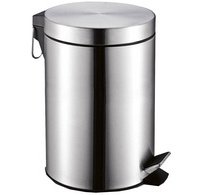 Poubelle cosmétique à pédale MELINDA, 3 litres, inox