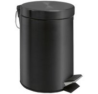 Poubelle cosmétique à pédale MELINDA, 3 litres, noir