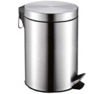 Poubelle cosmétique à pédale MELINDA, 5 litres, inox