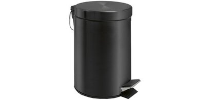 Poubelle cosmétique à pédale MELINDA, 5 litres, noir
