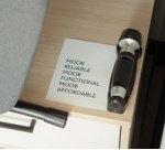 Lampe de poche MONDIAL, pour chambres d'hôtels, noir